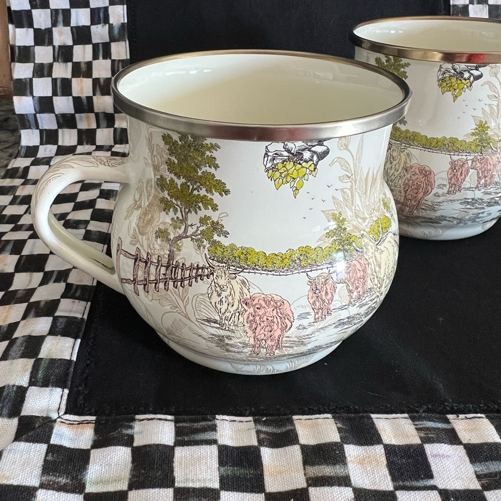 Mackenzie-Childs Aurora Farm Barnyard
Coffee Mugs. SET OF TWO. RETIRED. - Picture 8 of 11